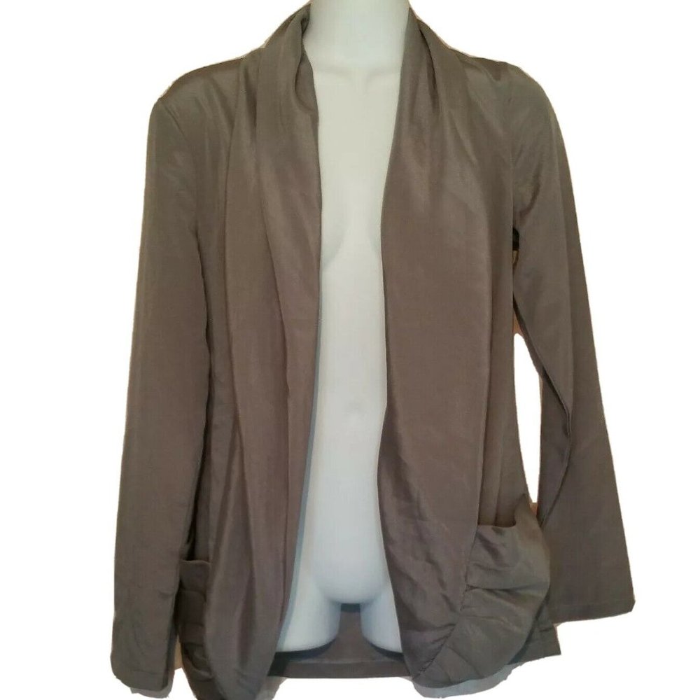 Charlotte Russe‎ Women's Cardigan Open Front Satin Crepe